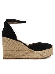BOSS Espadryle Madeira 50563452 Czarny. Czarne espadryle Boss, bez wzorów, ze skóry, bez obcasa. Za 799.99 zł.