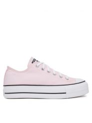 Converse Trampki Chuck Taylor All Star Lift Platform A11875C Różowy. Czerwone trampki Converse, bez wzorów, z materiału, retro, bez zapięcia. Za 399.99 zł.