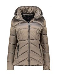 Geographical Norway Kurtka zimowa "Blanche" w kolorze szarobrązowym rozmiar: XXL. Brązowe kurtki Geographical Norway, na zimę, xxl, bez wzorów, z puchu, bez kaptura. Za 312.58 zł.