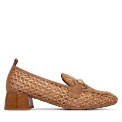 Mokasyny Hispanitas. Brązowe mokasyny Hispanitas, bez wzorów. Za 609.99 zł.