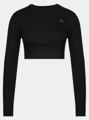 Alpha Industries Bluzka 136091 Czarny Slim Fit. Czarne bluzki Alpha Industries, l, bez wzorów, z bawełny, bez kołnierzyka, bez ramiączek. Za 109.99 zł.