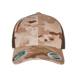 Czapka Flexfit retro multicam. Brązowe czapki z daszkiem FLEXFIT, bez wzorów, retro. Za 129.00 zł.