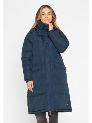 TicketWOMAN plaszcz pikowany "Ballie" w kolorze granatowym rozmiar: 36. Niebieskie płaszcze TicketWOMAN, bez wzorów, bez kaptura. Za 347.99 zł.