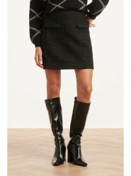 Smashed Lemon Spódnica w kolorze czarnym rozmiar: L. Czarne spódnice Smashed Lemon, na co dzień, l, bez wzorów, mini, proste. Za 104.99 zł.