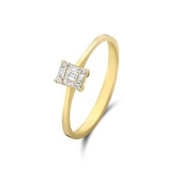 Isabel Bernard Isabel Bernard De la Paix Maxime 14 Karat Goldring mit Diamant 0.13 ct IBD330022-60 Pierścionki 1 ct Damski. Żółte pierścionki Isabel Bernard, z diamentem, złote. Za 3,226.99 zł.