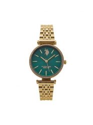 U.S. Polo Assn. Zegarek Eleonor USP8307GR Złoty. Żółte, analogowe zegarki U.S. Polo Assn., złote. Za 359.99 zł.