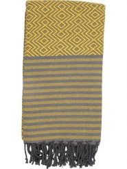 Samimi Chusta hammam "Sahara" w kolorze żółto-szarym - 180 x 100 cm rozmiar: onesize. Żółte chusty Samimi, bez wzorów, z bawełny. Za 77.95 zł.