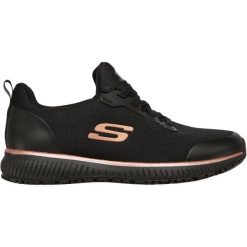 Obuwie Sportowe Damskie Skechers Work: Squad SR Biały. Czarne buty sportowe lifestyle Skechers, bez wzorów, z syntetyku, bez zapięcia, trekkingowe, skechers sport. Za 298.11 zł.