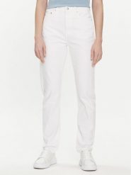 Calvin Klein Jeans Jeansy Authentic J20J222741 Biały Slim Fit. Białe jeansy Calvin Klein Jeans, bez wzorów, z bawełny. Za 289.99 zł.