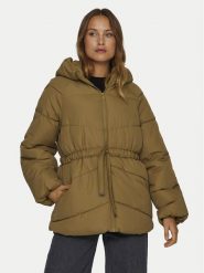 Vila Kurtka puchowa Bumble 14098374 Brązowy Loose Fit. Brązowe kurtki Vila, bez wzorów, z puchu, bez kaptura. Za 169.99 zł.