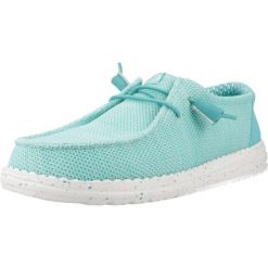 Buty HEY DUDE WENDY STRETCH MESH CERAMIC Niebieski. Niebieskie trekkingi SENZA MARCA, bez wzorów, z meshu, bez zapięcia, na fitness i siłownię. Za 204.99 zł.