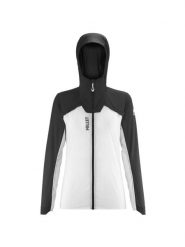Kurtka do biegania Millet Intense Windbreaker Jkt W Szary Active Fit. Białe kurtki do biegania Millet, l, bez wzorów, z meshu, bez kaptura, do biegania. Za 439.00 zł.