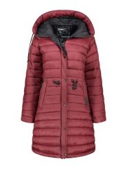 Canadian Peak Płaszcz pikowany "Batigeak" w kolorze czerwonym rozmiar: L. Czerwone płaszcze Canadian Peak, l, bez wzorów, bez kaptura. Za 304.95 zł.