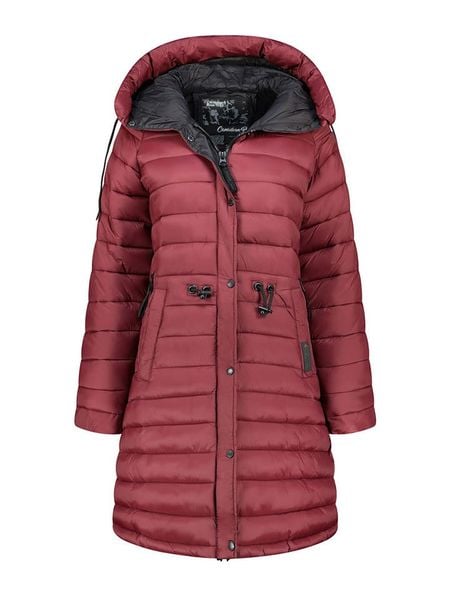 Canadian Peak Płaszcz pikowany "Batigeak" w kolorze czerwonym rozmiar: M. Czerwone płaszcze Canadian Peak, m, bez wzorów, bez kaptura. Za 312.58 zł.