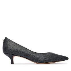 Czółenka Guess. Szare czółenka Guess, z aplikacjami, bez obcasa, bez zapięcia. Za 584.99 zł.