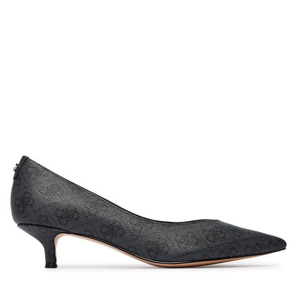 Czółenka Guess. Szare czółenka Guess, z aplikacjami, bez obcasa, bez zapięcia. Za 584.99 zł.