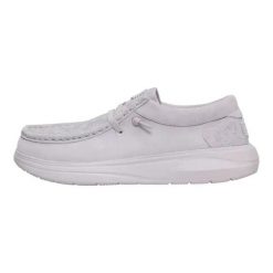 HeyDude Damskie Mokasyny Wendy Comf Suede Lace Print. Fioletowe mokasyny Hey dude, bez wzorów, z materiału. Za 289.00 zł.