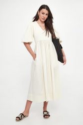 Sukienka midi TWINSET U&B. Sukienki Twinset U&B, m, bez wzorów, bez kołnierzyka, bez ramiączek, midi. Za 839.00 zł.