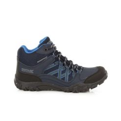 Buty trekkingowe damskie Edgepoint WP Regatta wodoodporne. Niebieskie buty trekkingowe Regatta, bez zapięcia. Za 287.70 zł.