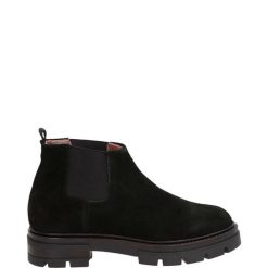 SZTYBLETY DAMSKIE M79213 NERO. Botki Venezia, bez wzorów, ze skóry, bez obcasa, bez zapięcia. Za 239.00 zł.