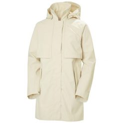 Kurtka przeciwdeszczowa damska Helly Hansen Lilja Rain. Białe kurtki Helly Hansen, l, bez wzorów, bez kaptura. W wyprzedaży za 874.00 zł.