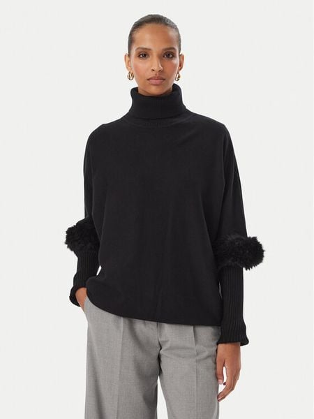 Rinascimento Golf CFM0012388003 Czarny Oversize. Czarne swetry Rinascimento, l, bez wzorów, z wiskozy, bez ramiączek. Za 414.99 zł.
