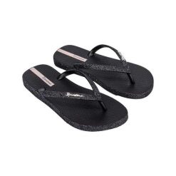 Japonki Damskie Maxi Glow. Czarne japonki Ipanema, bez wzorów, z materiału. Za 79.00 zł.