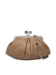 Weekend Max Mara Torebka 2615511164600 Brązowy. Brązowe kopertówki Weekend Max Mara, bez wzorów, ze skóry, wizytowe, bez dodatków. Za 1,309.00 zł.