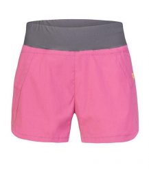 Szorty damskie Rafiki Vella. Czerwone szorty sportowe RAFIKI, bez wzorów, z elastanu, z obniżonym stanem, do biegania. Za 287.90 zł.