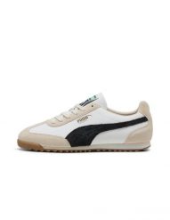 Buty sportowe unisex Puma Arizona Retro skórzane. Białe buty treningowe Puma, bez wzorów, z gumy, bez zapięcia, trekkingowe. Za 239.00 zł.