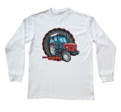 Zetor 5211 — bluzka z długim rękawem. Białe bluzki nikiniki, s, bez wzorów, z bawełny, bez kołnierzyka, bez ramiączek. W wyprzedaży za 75.65 zł.