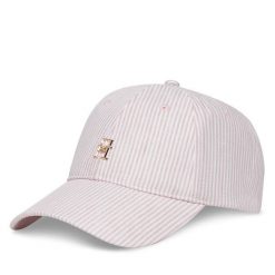 Czapka z daszkiem Tommy Hilfiger. Czerwone czapki z daszkiem Tommy Hilfiger, bez wzorów. Za 149.99 zł.