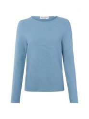 Marc O'Polo Sweter z dzianiny Kobiety Bawełna niebieski, L. Niebieskie swetry Marc O'Polo, l, bez wzorów, z bawełny, eleganckie, bez ramiączek. Za 349.95 zł.