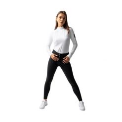 Termoaktywne legginsy jeździeckie z pełnym siedziskiem dla kobiet Horze Tiffany. Czarne legginsy HORZE, bez wzorów, z materiału, eleganckie. Za 591.50 zł.