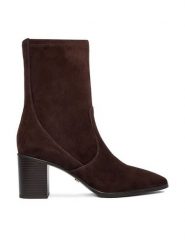 Gino Rossi Botki EO-TINA-1746 Brązowy. Brązowe botki Gino Rossi, bez wzorów, ze skóry, bez obcasa, na słupku, bez zapięcia. Za 289.99 zł.