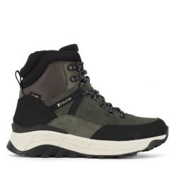 Trzewiki Rieker Revolution Lifestyle. Zielone botki Rieker Revolution Lifestyle, bez wzorów, bez obcasa, na płaskiej podeszwie, bez zapięcia. Za 384.99 zł.