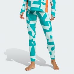 Legginsy bazowe Multi Synthetic Base Layer. Brązowe legginsy adidas, bez wzorów, sportowe. W wyprzedaży za 135.78 zł.
