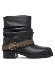 MICHAEL Michael Kors Botki Colby 40F5COFE6L Czarny. Czarne botki MICHAEL Michael Kors, bez wzorów, ze skóry, bez obcasa, na płaskiej podeszwie, bez zapięcia. Za 1,059.00 zł.