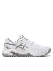 Asics Buty do tenisa Gel-Dedicate 8 1042A237 Biały. Białe buty treningowe ASICS, bez wzorów, ze skóry, bez zapięcia, tenisowe. Za 269.99 zł.