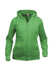 Clique Basic Hoody Full Zip Women – damska bluza z kapturem apple green. Zielone bluzy CLIQUE, l, bez wzorów, z bawełny, z kapturem. Za 187.49 zł.