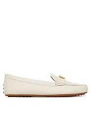 LAUREN RALPH LAUREN Mokasyny 802852847025 Biały. Białe mokasyny Lauren Ralph Lauren, bez wzorów, ze skóry. Za 649.99 zł.