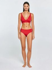 Dół od kostiumu kąpielowego czerwony Morrasa 603. Czerwone bikini BIG STAR, bez wzorów, z materiału, klasyczne. Za 79.99 zł.