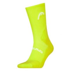 Skarpety sportowe Head Tennis Performance Crew Socks 1P. Żółte skarpetki Head, bez wzorów, z bawełny. Za 43.00 zł.