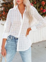 LA Angels Bluzka w kolorze białym rozmiar: M. Białe bluzki LA Angels, m, bez wzorów, z bawełny, bez kołnierzyka, bez ramiączek. Za 144.92 zł.