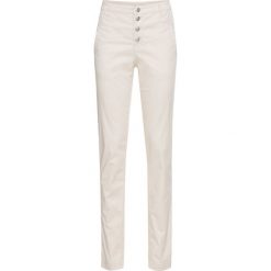 Spodnie chino ze stretchem bonprix beżowo-szary. Chinosy marki Nike. Za 69.99 zł.