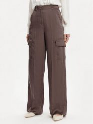 Marella Spodnie materiałowe Khat 2413131131 Brązowy Relaxed Fit. Brązowe spodnie materiałowe Marella, bez wzorów, z materiału. Za 429.99 zł.