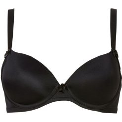 Biustonosz z usztywnianymi miseczkami. Brązowe biustonosze bonprix, bez wzorów. Za 54.99 zł.