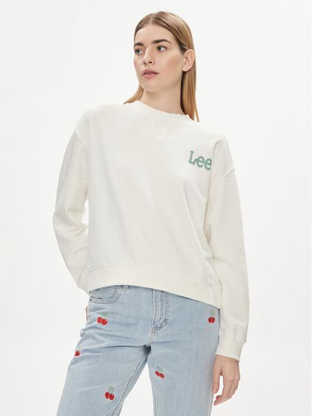 Lee Bluza Essential 112350242 Écru Relaxed Fit. Bluzy Lee, m, bez wzorów, z bawełny, bez ramiączek, bez kaptura. Za 209.99 zł.