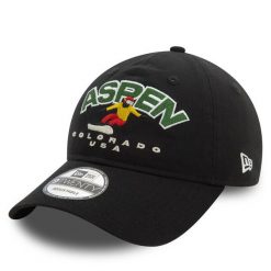 Czapka z daszkiem New Era. Czarne czapki z daszkiem New Era, bez wzorów. Za 79.99 zł.