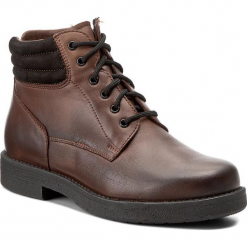 Botki WASAK - 0480 Brąz. Brązowe botki Wasak, z nubiku. W wyprzedaży za 229.00 zł.